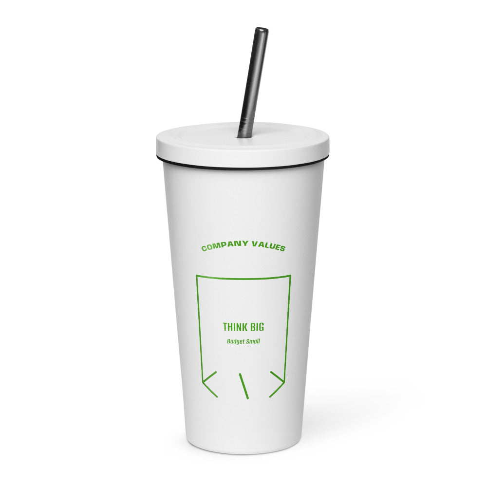 Think Big — White Green back mockup (20 oz)