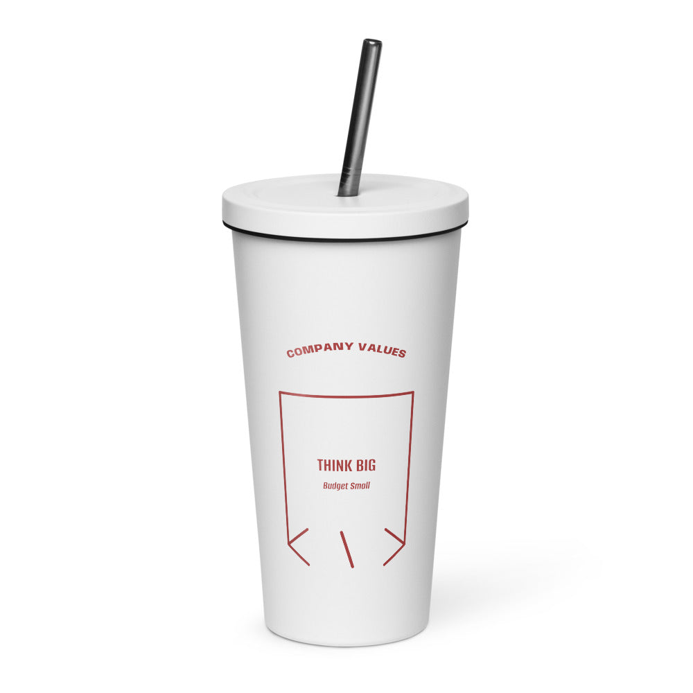 Think Big — White Brown back mockup (20 oz)