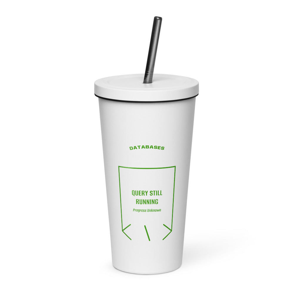 Query Still Running — White Green back mockup (20 oz)