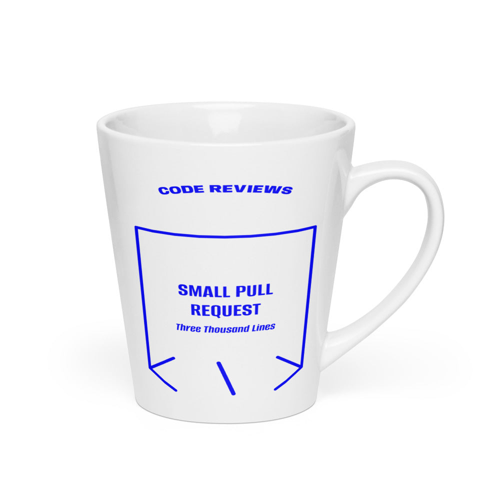 Small Pull Request — White Blue back mockup (12 oz)