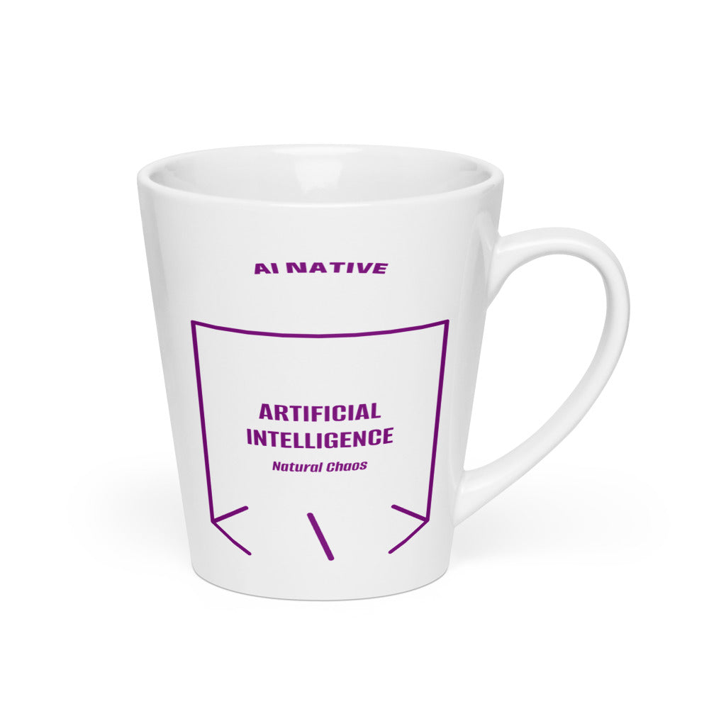 Artificial Intelligence — White Purple back mockup (12 oz)