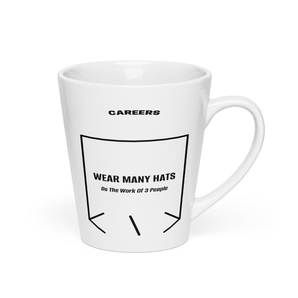 Wear Many Hats — White Black back mockup (12 oz)