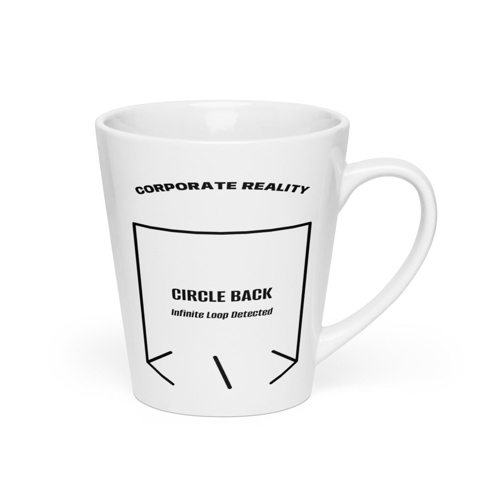 Circle Back — White Black back mockup (12 oz)