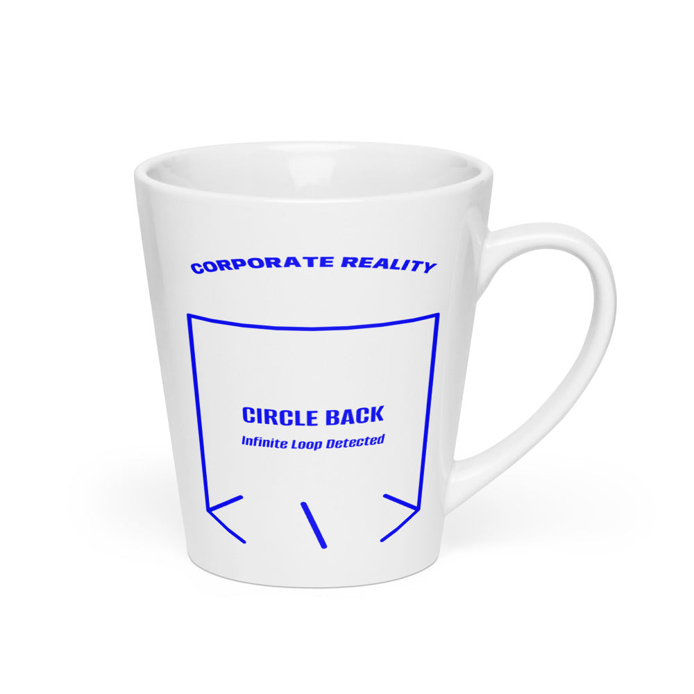 Circle Back — White Blue back mockup (12 oz)