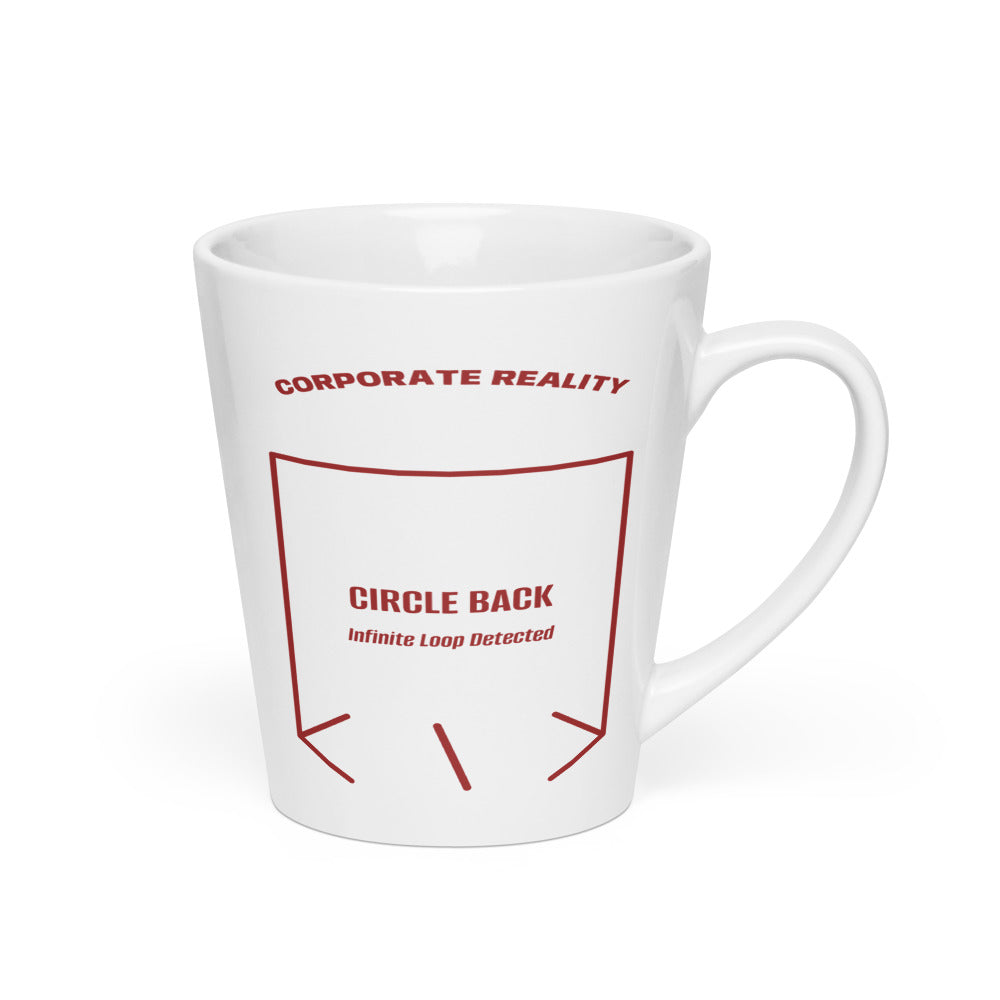 Circle Back — White Brown back mockup (12 oz)