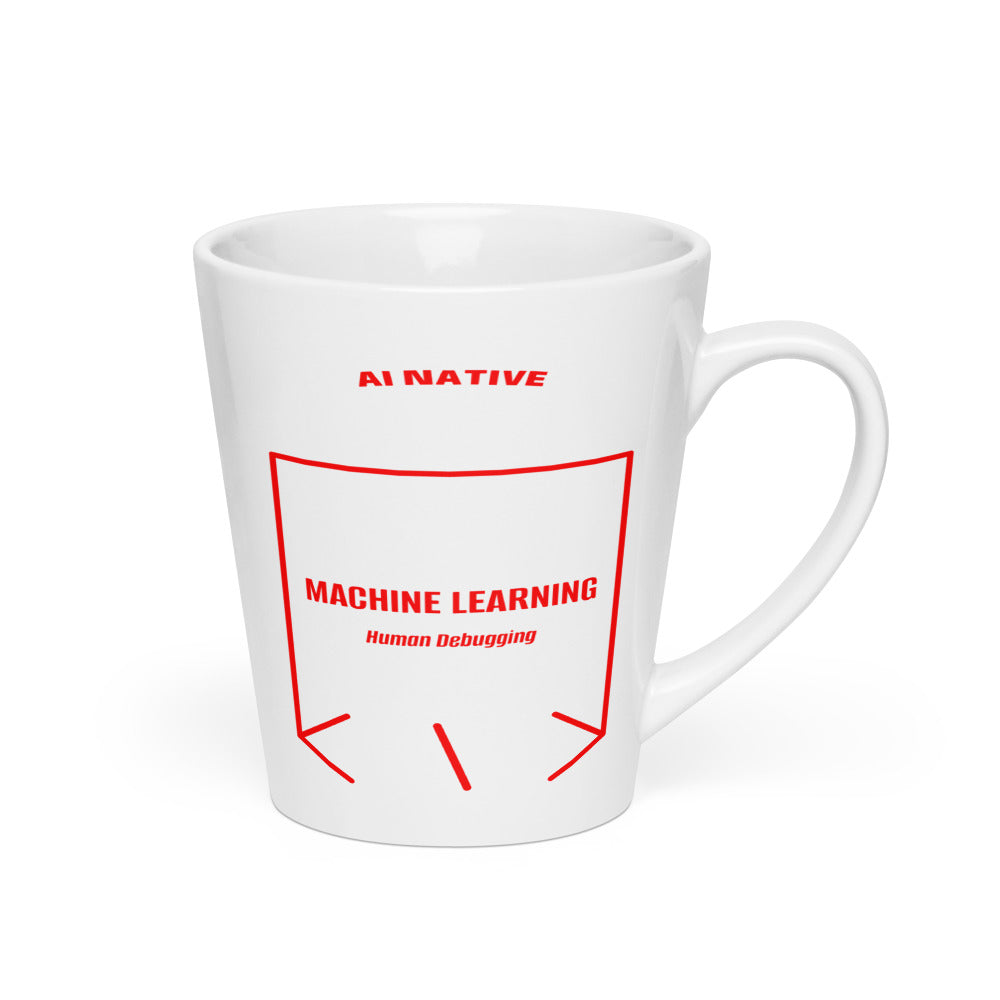 Machine Learning — White Red back mockup (12 oz)