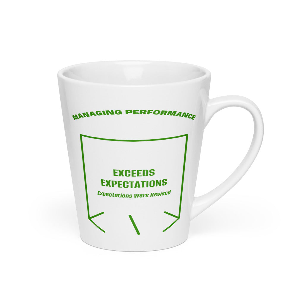 Exceeds Expectations — White Green back mockup (12 oz)