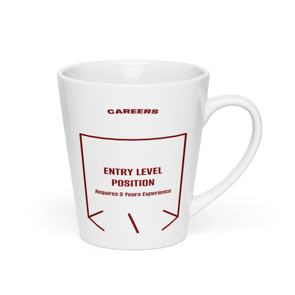 Entry Level Position — White Maroon back mockup (12 oz)
