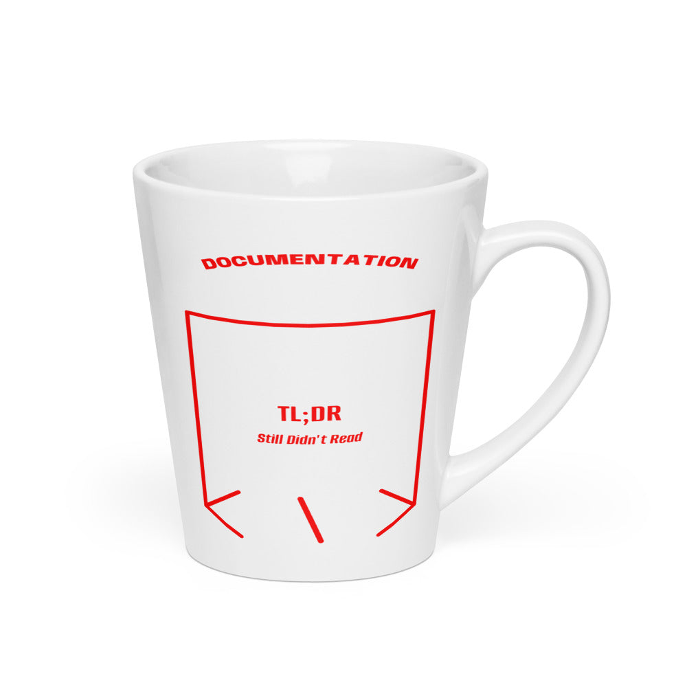 TL;DR — White Red back mockup (12 oz)