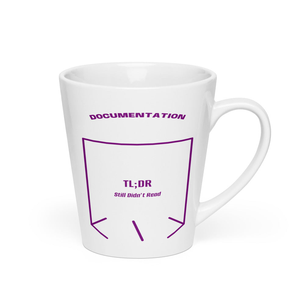 TL;DR — White Purple back mockup (12 oz)