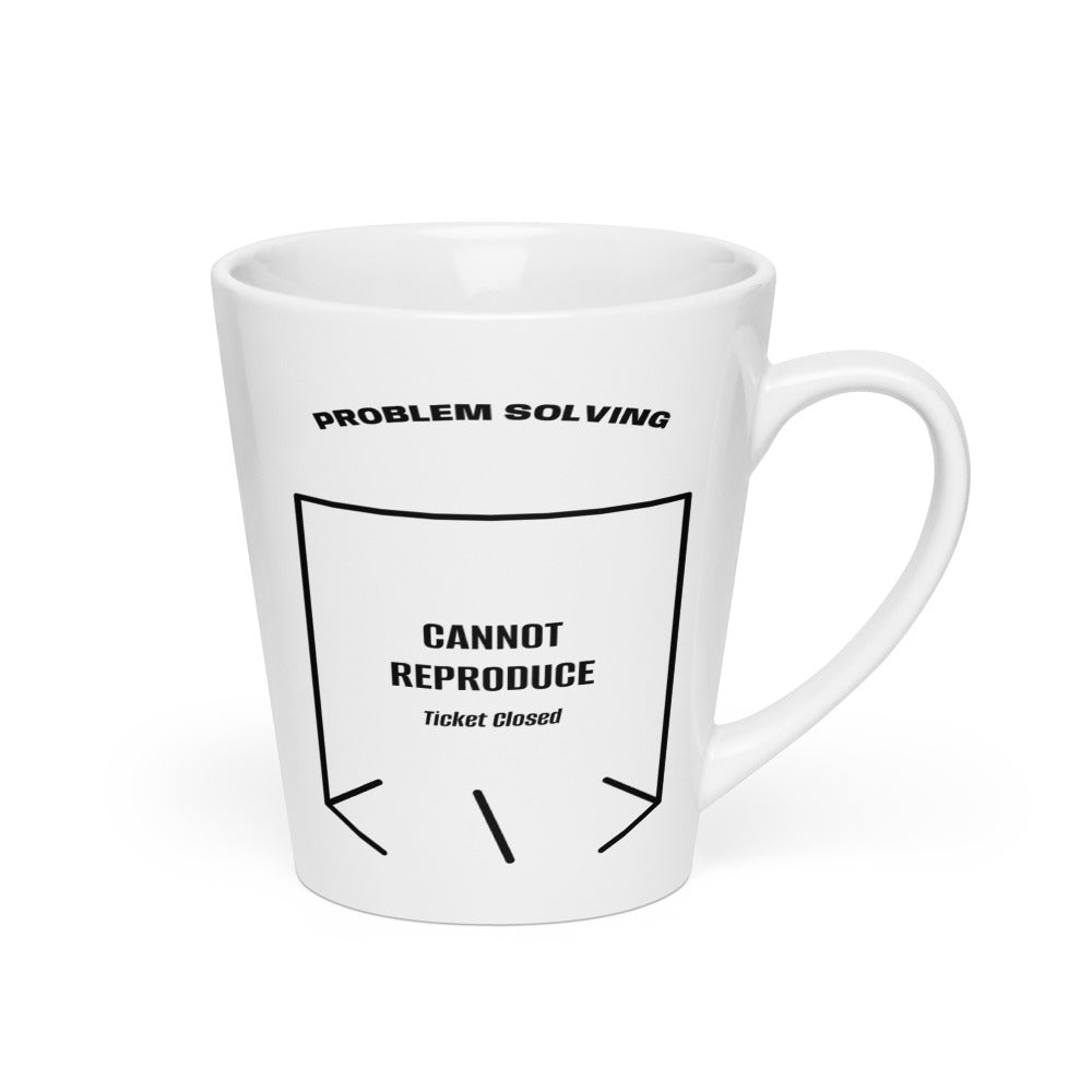 Cannot Reproduce — White Black back mockup (12 oz)