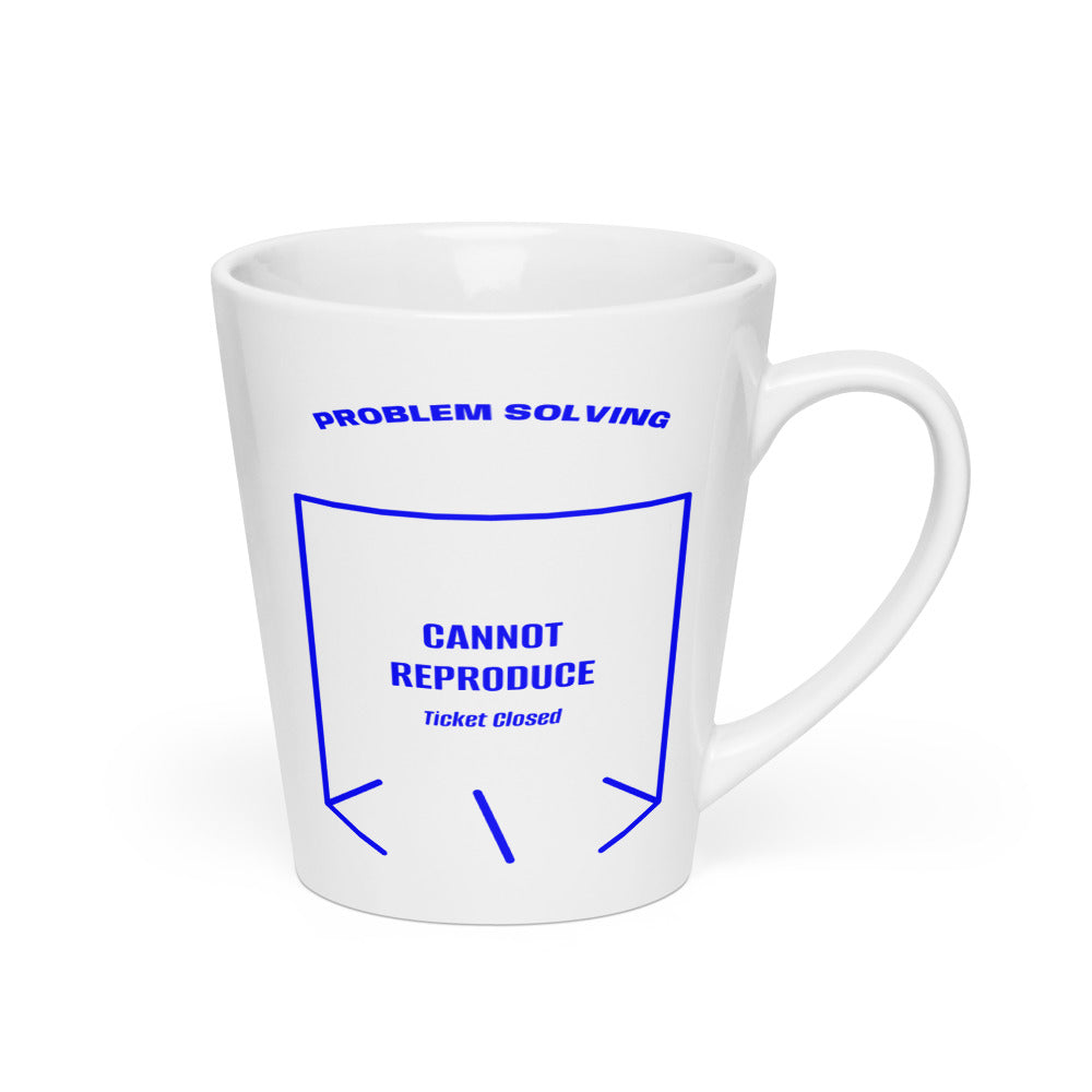 Cannot Reproduce — White Blue back mockup (12 oz)