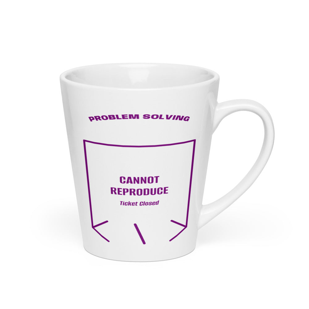 Cannot Reproduce — White Purple back mockup (12 oz)