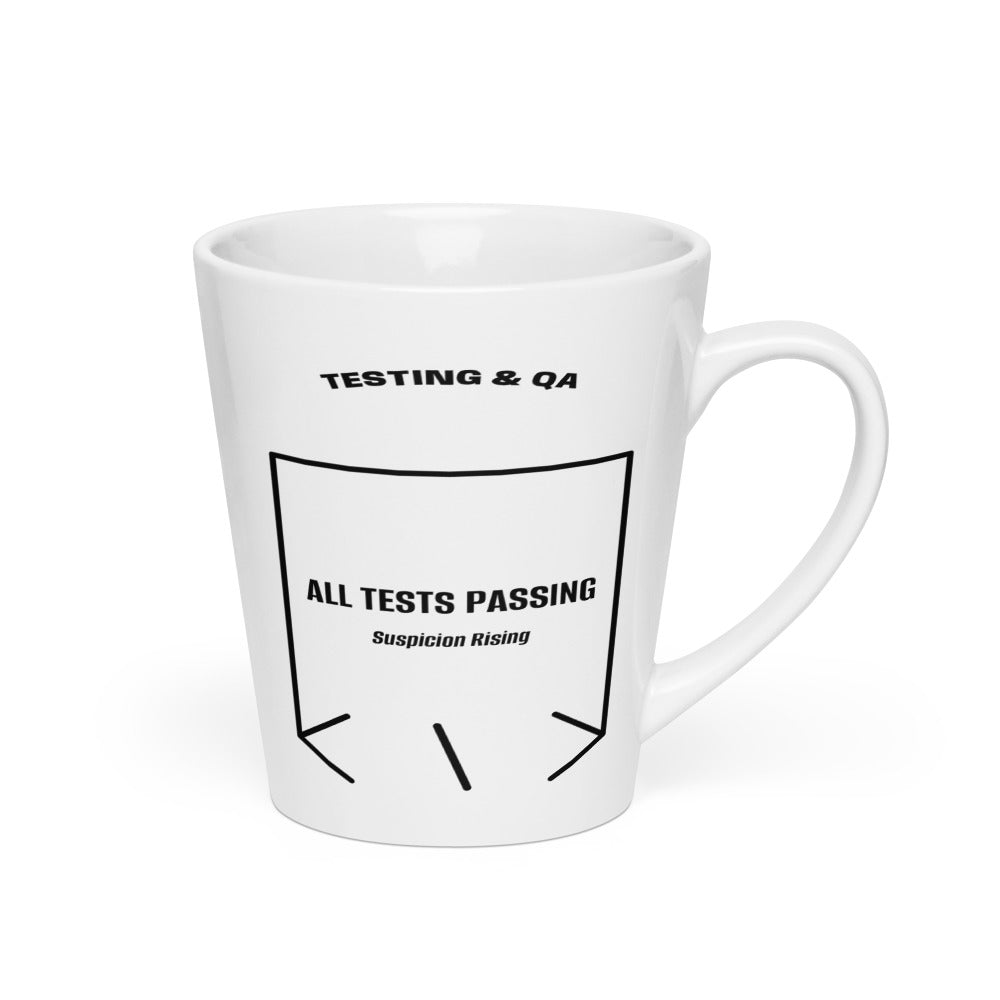 All Tests Passing — White Black back mockup (12 oz)