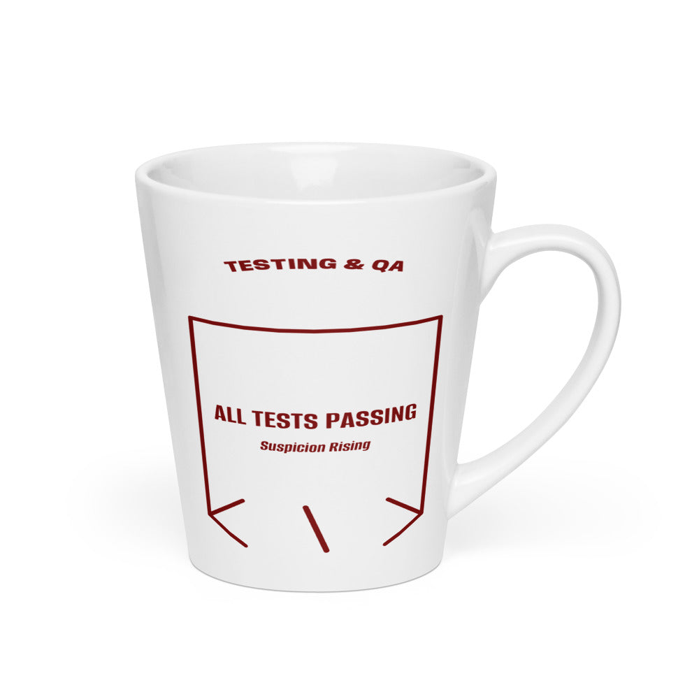 All Tests Passing — White Maroon back mockup (12 oz)
