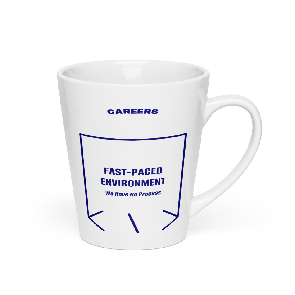 Fast-Paced Environment — White Navy back mockup (12 oz)