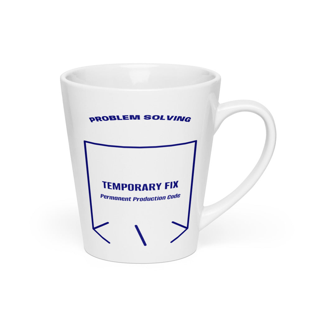 Temporary Fix — White Navy back mockup (12 oz)