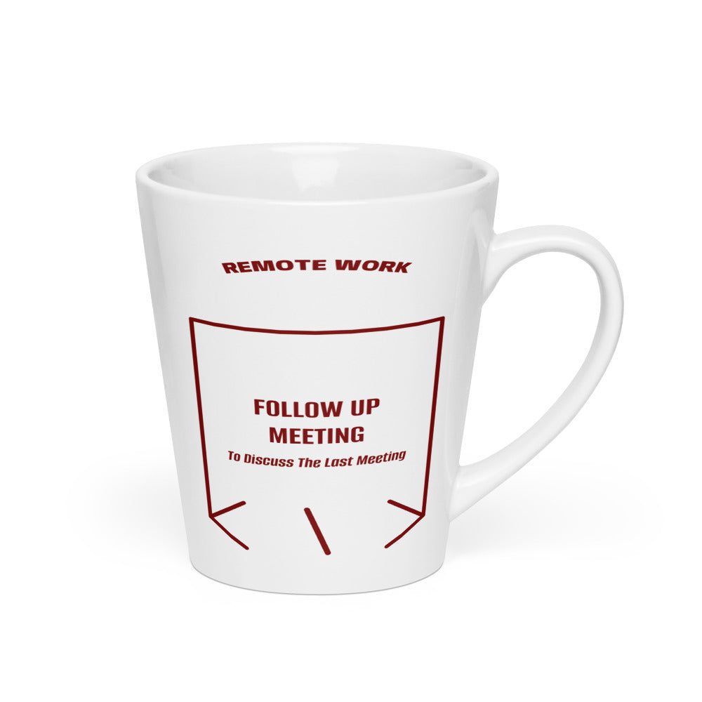 Follow Up Meeting — White Maroon back mockup (12 oz)