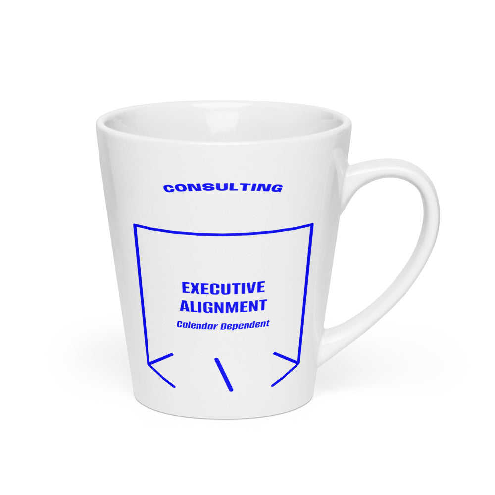 Executive Alignment — White Blue back mockup (12 oz)