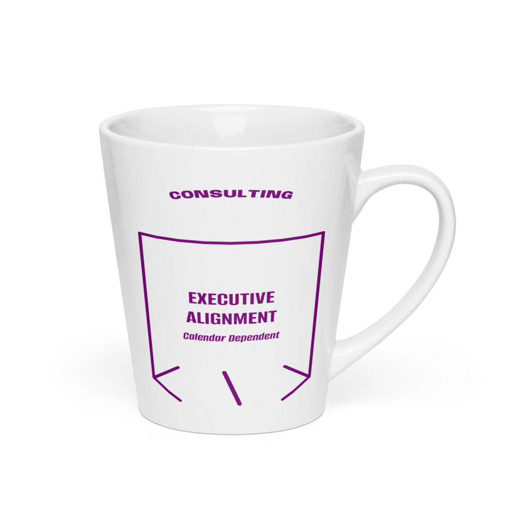 Executive Alignment — White Purple back mockup (12 oz)