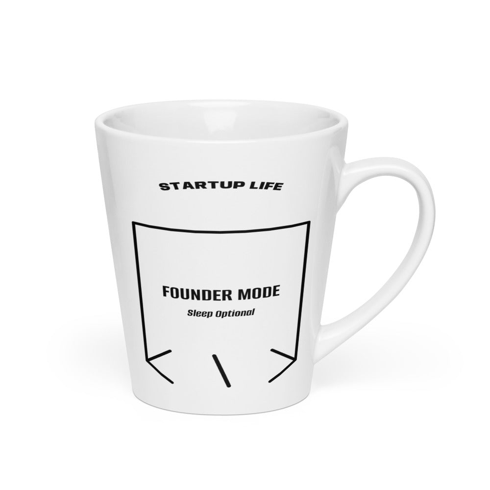 Founder Mode — White Black back mockup (12 oz)