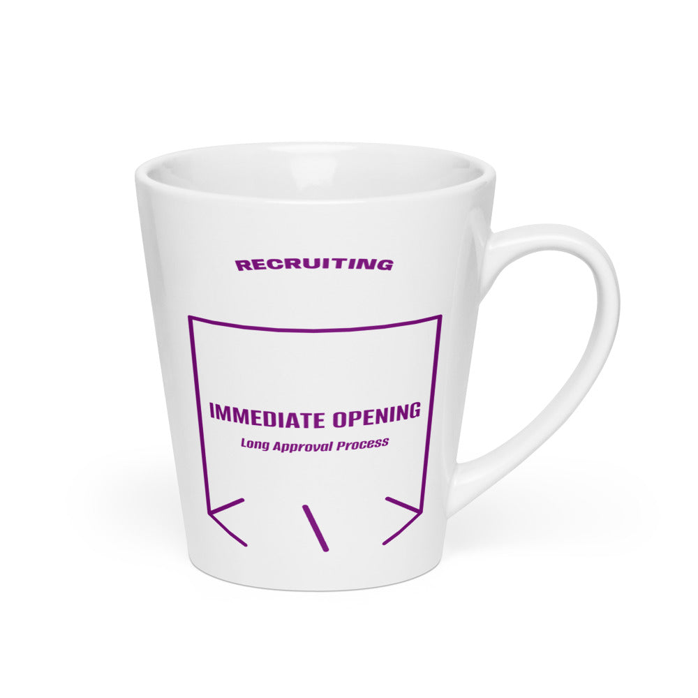 Immediate Opening — White Purple back mockup (12 oz)
