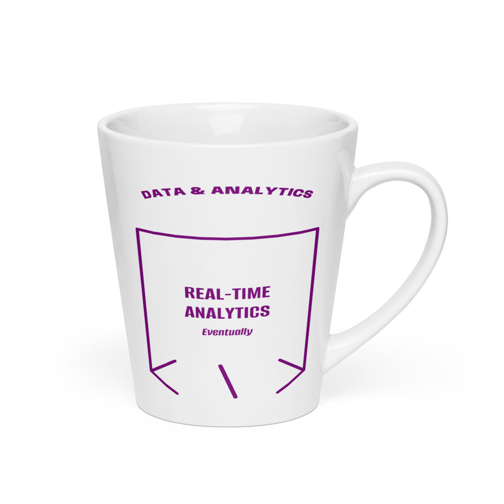 Real-Time Analytics — White Purple back mockup (12 oz)