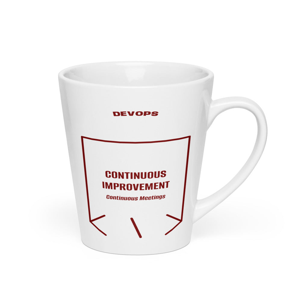 Continuous Improvement — White Maroon back mockup (12 oz)