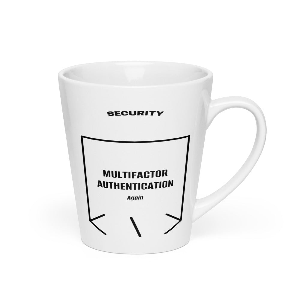 Multifactor Authentication — White Black back mockup (12 oz)