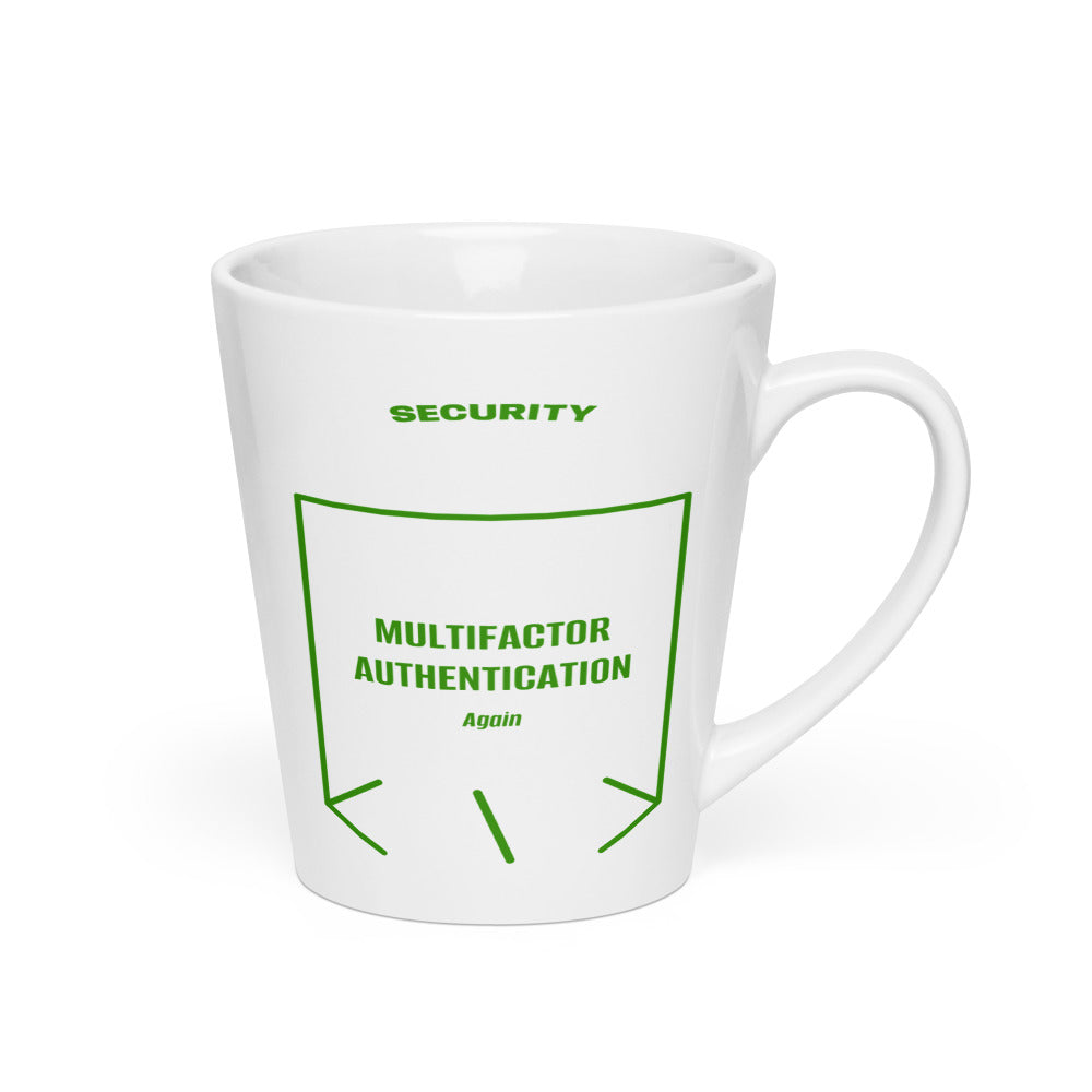 Multifactor Authentication — White Green back mockup (12 oz)