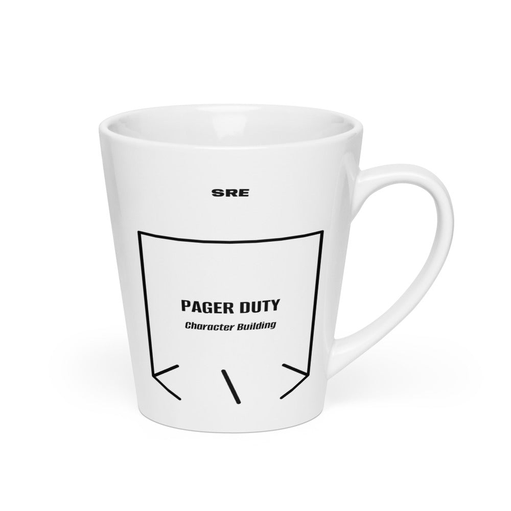 Pager Duty — White Black back mockup (12 oz)