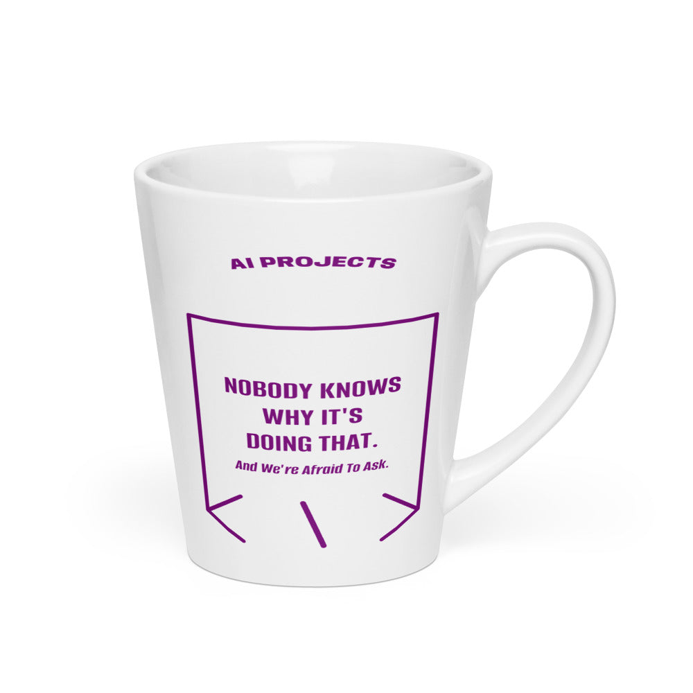Nobody Knows Why It's Doing That. — White Purple back mockup (12 oz)