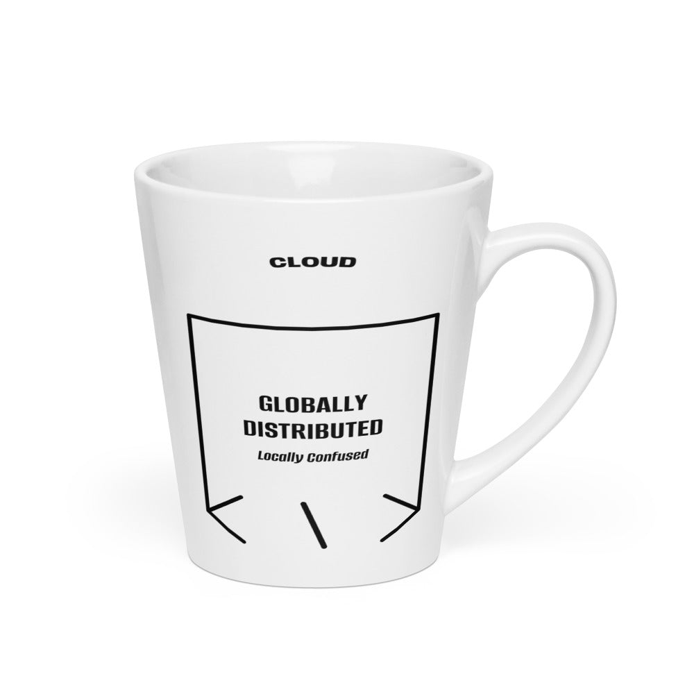 Globally Distributed — White Black back mockup (12 oz)