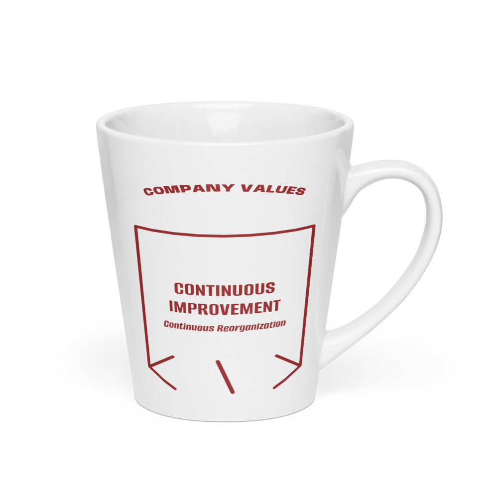 Continuous Improvement — White Brown back mockup (12 oz)