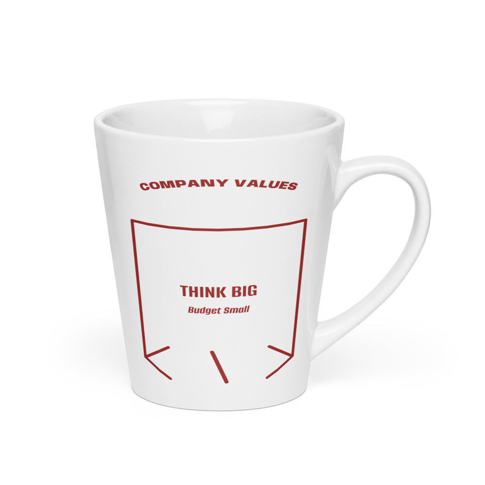 Think Big — White Brown back mockup (12 oz)