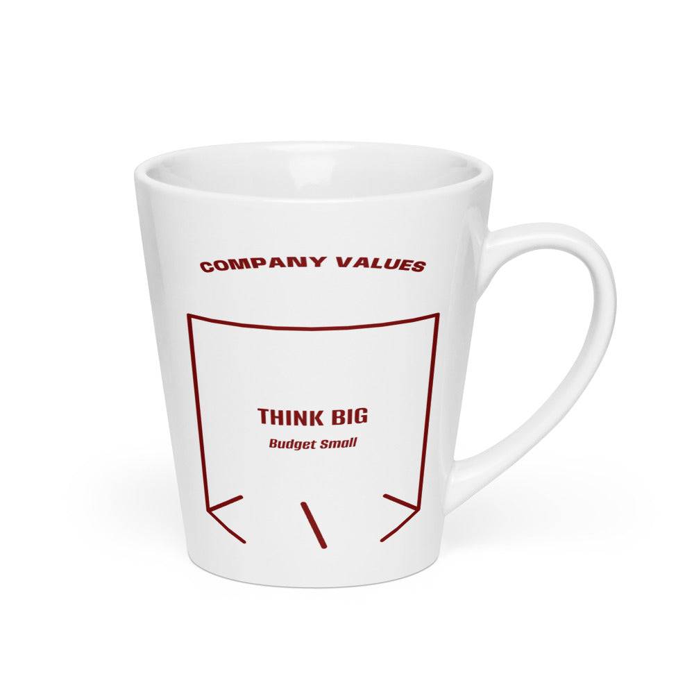 Think Big — White Maroon back mockup (12 oz)