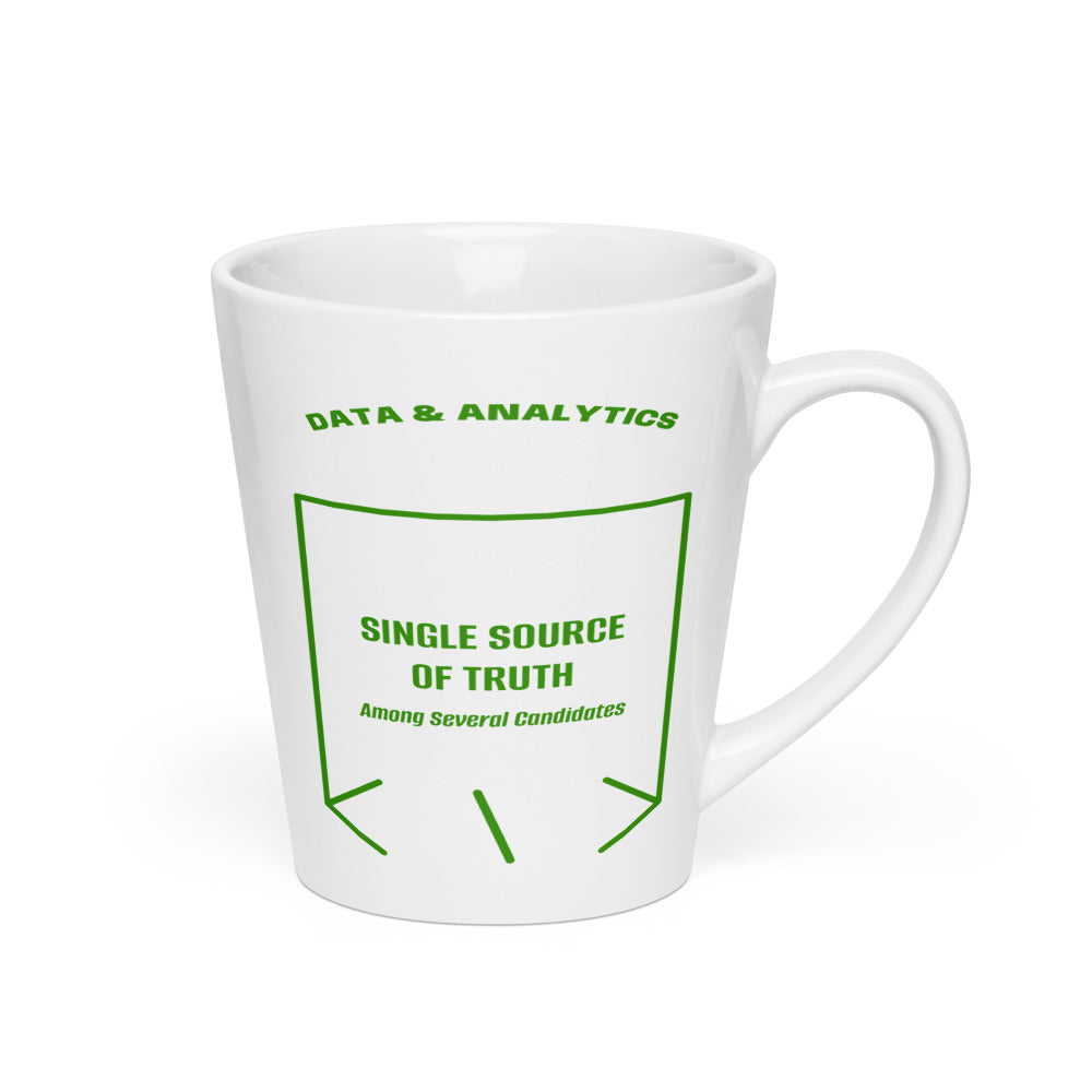 Single Source Of Truth — White Green back mockup (12 oz)