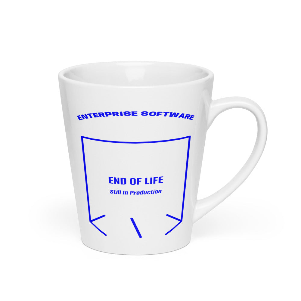 End Of Life — White Blue back mockup (12 oz)