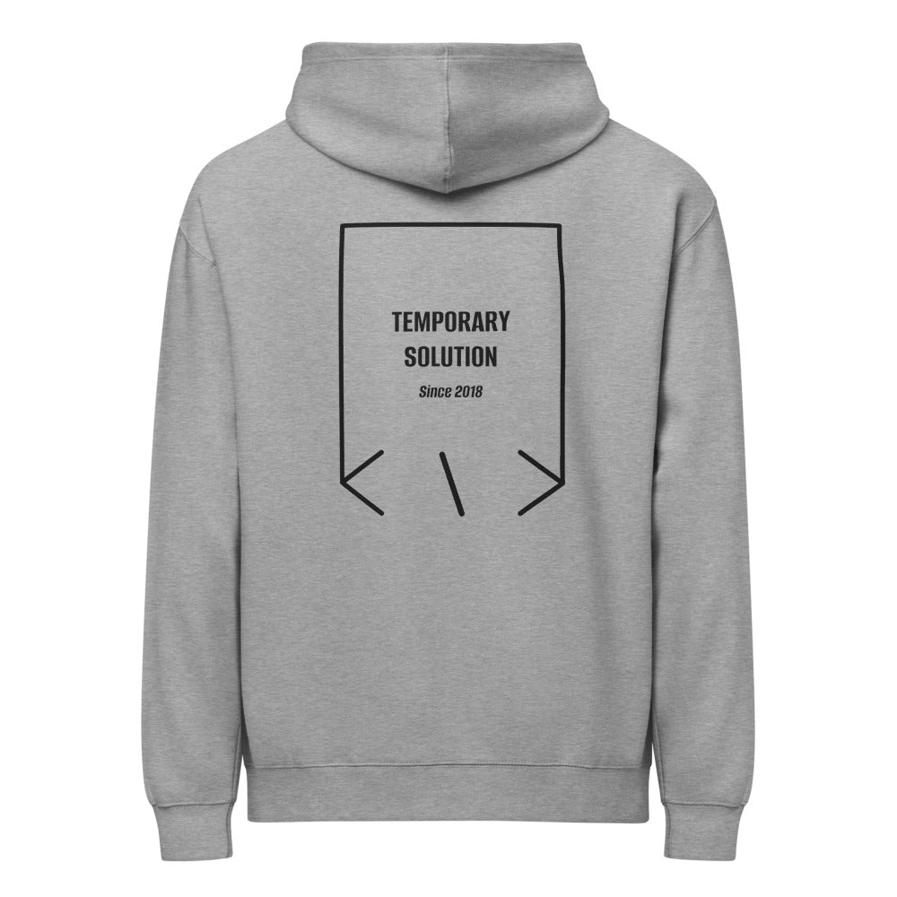 Temporary Solution — Carbon Grey Black back mockup