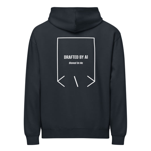 Drafted By AI — secondary back mockup