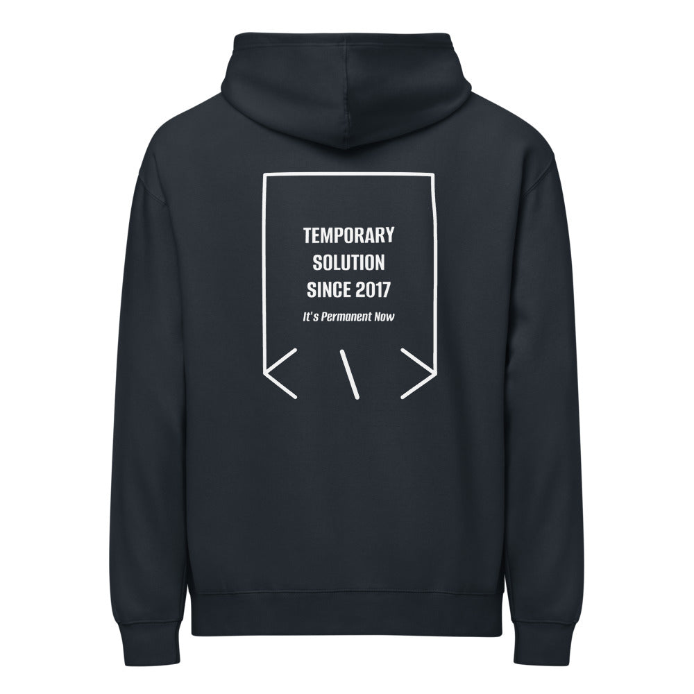 Temporary Solution Since 2017 — Navy Blazer White back mockup