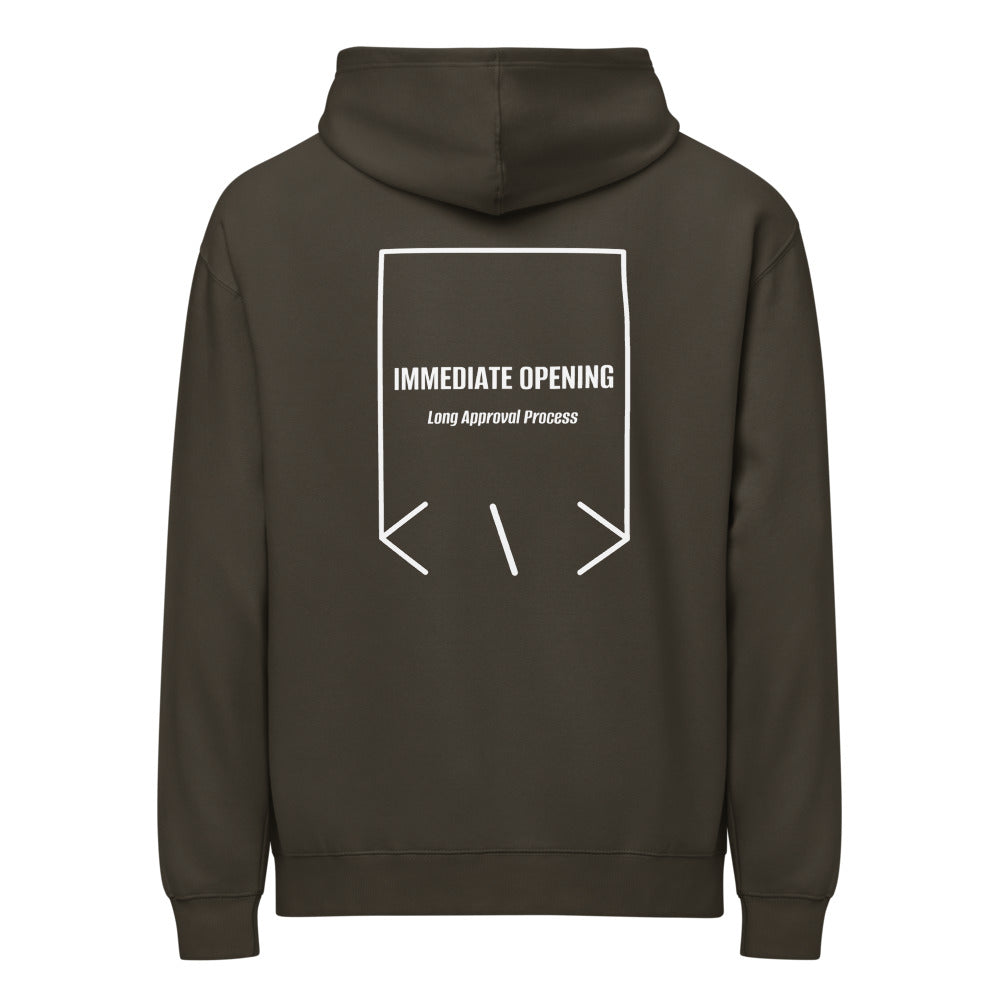 Immediate Opening — Vintage Black White back mockup
