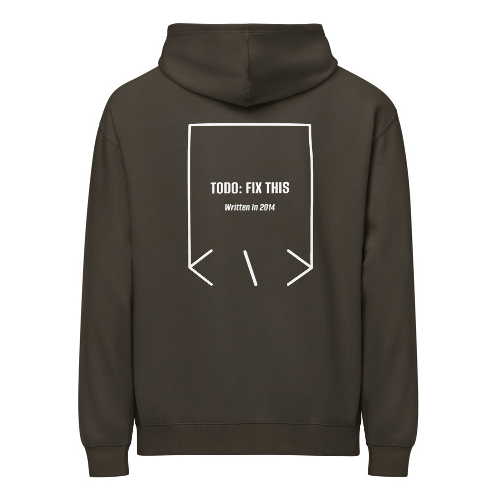 TODO: Fix This — Vintage Black White back mockup