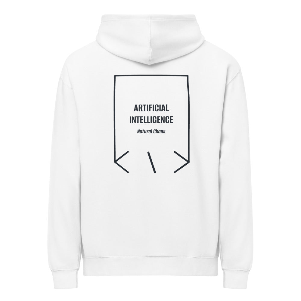 Artificial Intelligence — White Navy Blazer back mockup