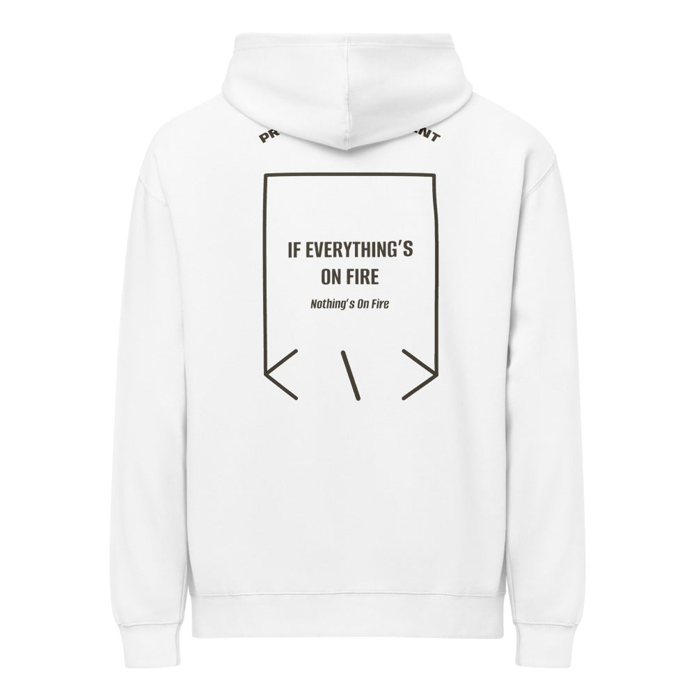 If Everything’s On Fire — White Vintage Black back mockup