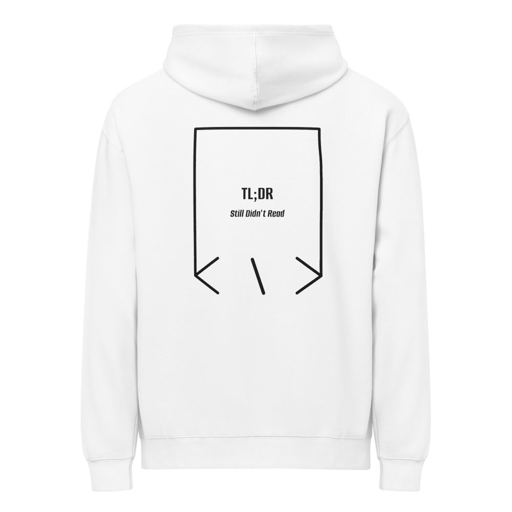 TL;DR — White Black back mockup