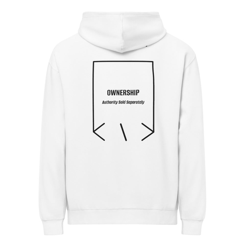 Ownership — White Black back mockup