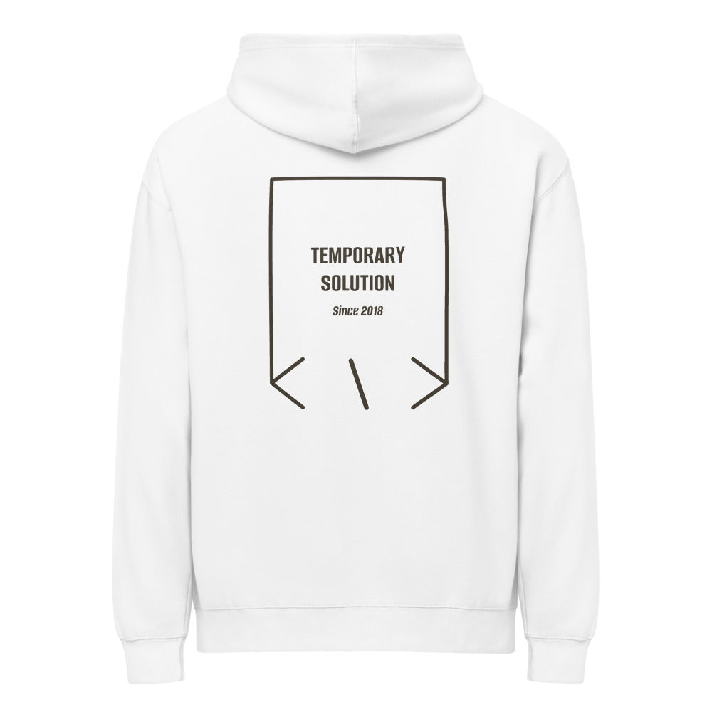 Temporary Solution — White Vintage Black back mockup