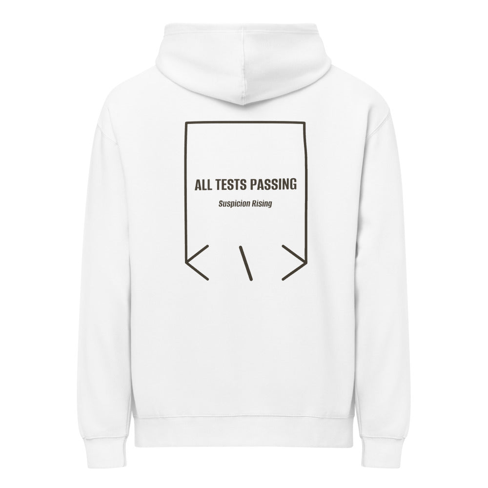 All Tests Passing — secondary back mockup