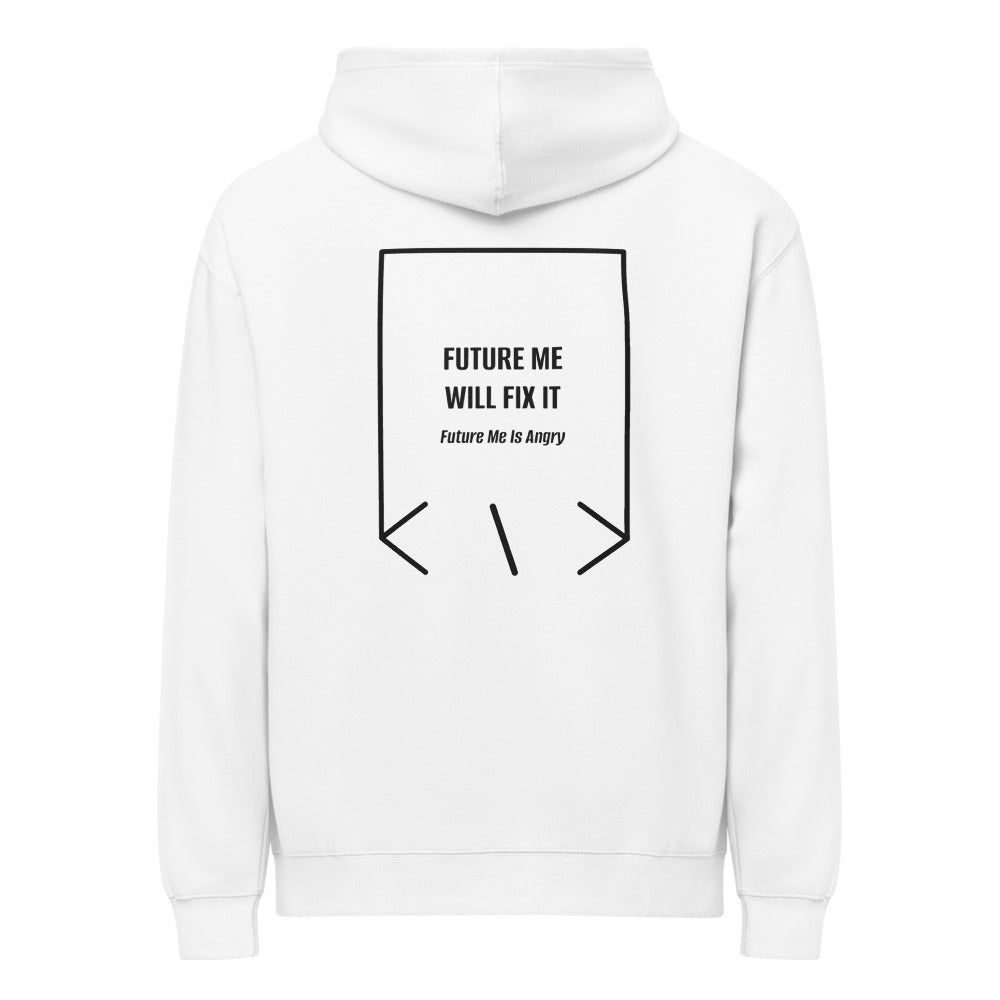 Future Me Will Fix It — secondary back mockup